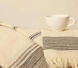 بافت دست‌بافت حوله مسافرتی پنبه‌ای